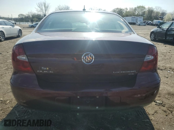 2007 Buick LaCrosse CX with VIN 2G4WC582471134752, listed as a Copart auction lot 51288775 with 188,728 mi miles and Salvage title. Bid and sale history available at DreamBid. Image 6.