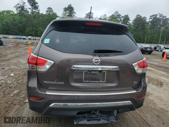 2015 Nissan Pathfinder S with VIN 5N1AR2MN3FC693791, listed as a Copart auction lot 51110405 with 125,777 mi miles and Salvage Title. Bid and sale history available at carsss.com. Image 6.