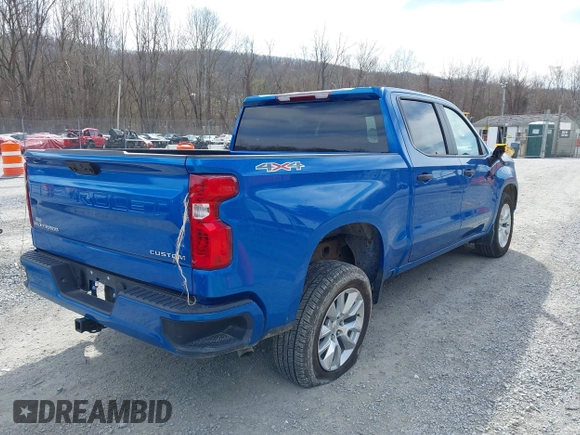 2024 Chevrolet Silverado 1500 Custom with VIN 1GCPDBEK9RZ123622, listed as a IAAI auction lot 41757432 with 10,255 mi miles and . Bid and sale history available at DreamBid. Image 4.