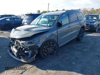 2022 Dodge Durango GT with VIN 1C4RDJDG9NC211082, listed as a IAAI auction lot 41211564 with 28,223 mi miles and . Bid and sale history available at DreamBid. Image 17.