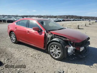 2015 Mazda 6 i Sport with VIN JM1GJ1U5XF1223012, listed as a Copart auction lot 50492285 with 186,378 mi miles and Salvage Title. Bid and sale history available at carsss.com. Image 4.