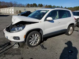 2013 Volkswagen Tiguan S with VIN WVGBV3AX0DW611863, listed as a Copart auction lot 81476174 with 104,661 mi miles and Salvage title. Bid and sale history available at DreamBid. Image 1.