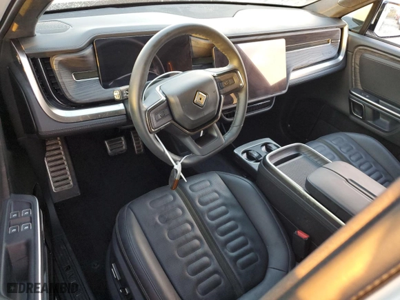 2023 Rivian R1S Adventure with VIN 7PDSGABAXPN004854, listed as a Copart auction lot 75369664 with 0 mi miles and Salvage Title. Bid and sale history available at carsss.com. Image 8.