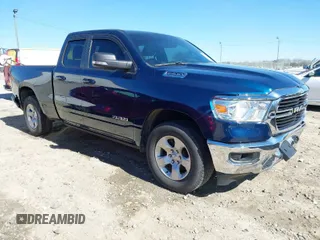 2021 Ram 1500 Big Horn with VIN 1C6RRFBG3MN699537, listed as a IAAI auction lot 41833874 with 45,149 mi miles. Bid and sale history available at carsss.com. Image 1.