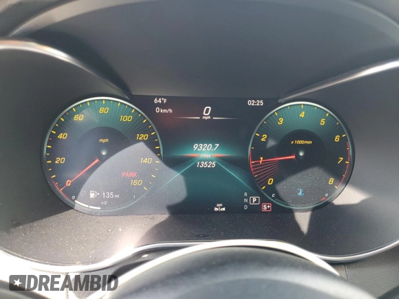 2023 Mercedes-Benz C 300 with VIN W1KWJ8DBXPG129002, listed as a Copart auction lot 84205894 with 13,525 mi miles and Salvage Title. Bid and sale history available at DreamBid. Image 9.