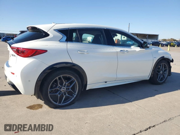 2017 Infiniti QX30 Premium with VIN SJKCH5CPXHA023865, listed as a Copart auction lot 85557224 with 100,128 mi miles and Salvage Title. Bid and sale history available at DreamBid. Image 3.