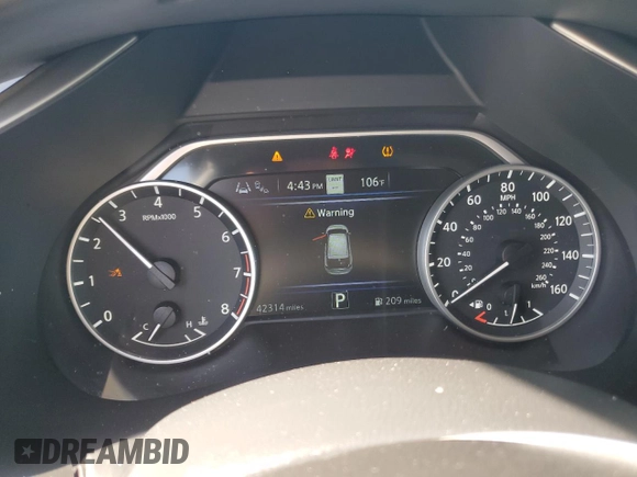 2020 Nissan Murano Platinum z VIN 5N1AZ2DS2LN115395, wystawiony jako Copart lot #59372925 z przebiegiem 42 314 mil mil oraz Szkoda całkowita • Salvage title. Historia ofert i sprzedaży dostępna na DreamBid. Obrazek 9.
