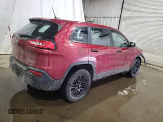 2015 Jeep Cherokee Sport with VIN 1C4PJMAB6FW551901, listed as a Copart auction lot 43526595 with 144,571 mi miles and Non repairable. Bid and sale history available at DreamBid. Image 3.