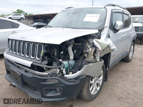 2017 Jeep Renegade Latitude with VIN ZACCJABB6HPF83565, listed as a IAAI auction lot 42289470 with 47,708 mi miles and . Bid and sale history available at DreamBid. Image 6.