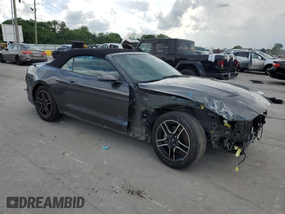 2018 Ford Mustang EcoBoost Premium with VIN 1FATP8UH1J5155481, listed as a Copart auction lot 55479185 with 115,978 mi miles and Salvage title. Bid and sale history available at DreamBid. Image 4.