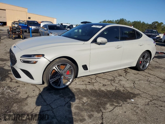 2024 Genesis G70 2.5T with VIN KMTG34SC5RU136362, listed as a Copart auction lot 47885795 with 17,283 mi miles and Salvage title. Bid and sale history available at DreamBid. Image 1.