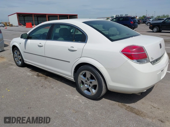 2008 Saturn Aura XE with VIN 1G8ZS57B98F235442, listed as a IAAI auction lot 42100073 with 130,084 mi miles. Bid and sale history available at carsss.com. Image 3.