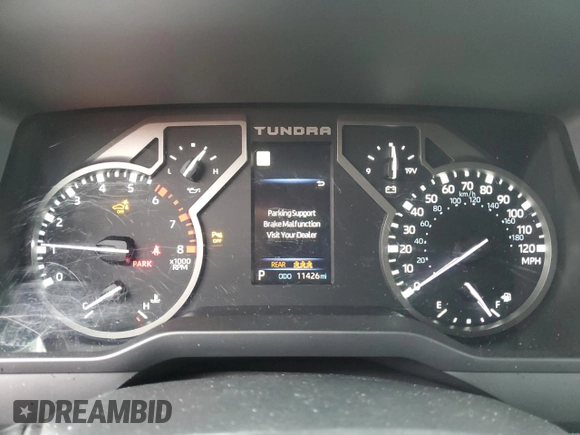 2024 Toyota Tundra SR5 with VIN 5TFLA5DB4RX156730, listed as a Copart auction lot 51575655 with 11,426 mi miles and Clean title. Bid and sale history available at DreamBid. Image 9.