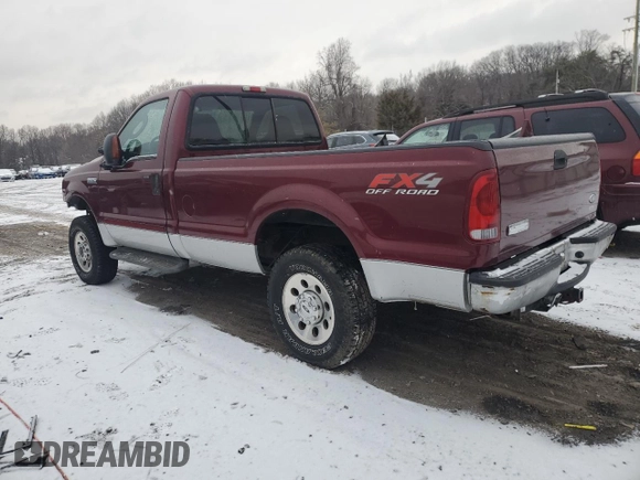 2005 Ford F-250 XL with VIN 1FTNF215X5EC40810, listed as a Copart auction lot 88820065 with 90,013 mi miles and Salvage Title. Bid and sale history available at DreamBid. Image 2.