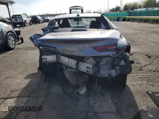2022 Infiniti Q60 Luxe with VIN JN1EV7KL1NM630376, listed as a Copart auction lot 54434485 with 28,477 mi miles and Salvage title. Bid and sale history available at DreamBid. Image 6.