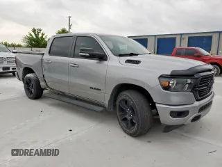 2021 Ram 1500 Lone Star with VIN 1C6RREFTXMN501408, listed as a Copart auction lot 58558545 with 50,076 mi miles and Salvage title. Bid and sale history available at DreamBid. Image 4.