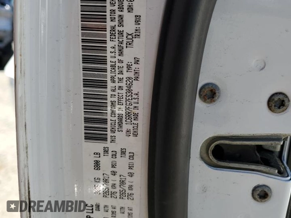 2014 Ram 1500 Tradesman with VIN 1C6RR7FG7ES304620, listed as a Copart auction lot 53368245 with 215,716 mi miles and Salvage Title. Bid and sale history available at carsss.com. Image 12.
