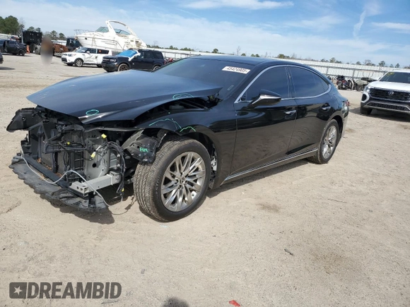 2019 Lexus LS with VIN JTHB51FF8K5008119, listed as a Copart auction lot 45424905 with 73,714 mi miles and Salvage Title. Bid and sale history available at carsss.com. Image 1.