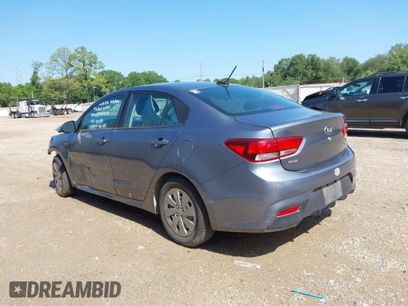 2020 Kia Rio LX with VIN 3KPA24AD2LE337479, listed as a IAAI auction lot 42167609 with 51,175 mi miles. Bid and sale history available at carsss.com. Image 3.