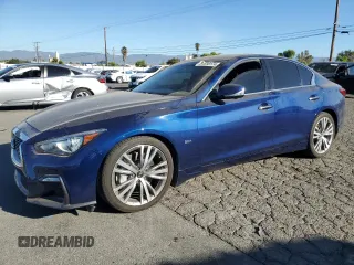 2019 Infiniti Q50 Sport with VIN JN1EV7AP3KM513298, listed as a Copart auction lot 81318174 with 67,146 mi miles and Salvage title. Bid and sale history available at DreamBid. Image 1.