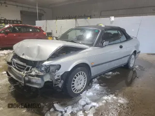 1999 Saab 9-3 SE with VIN YS3DF75PXX7023455, listed as a Copart auction lot 45401015 with 155,954 mi miles and Clean Title. Bid and sale history available at carsss.com. Image 1.