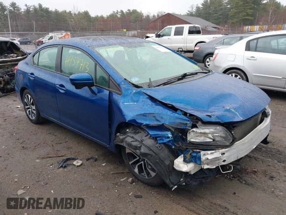 2015 Honda Civic EX with VIN 2HGFB2F86FH557370, listed as a IAAI auction lot 41954713 with 224,242 mi miles and . Bid and sale history available at DreamBid. Image 1.