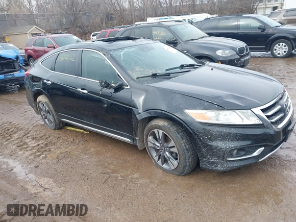 2014 Honda Crosstour EX-L z VIN 5J6TF2H54EL001904, wystawiony jako IAAI lot #41624302 z przebiegiem 195 873 mil mil oraz . Historia ofert i sprzedaży dostępna na DreamBid. Obrazek 1.
