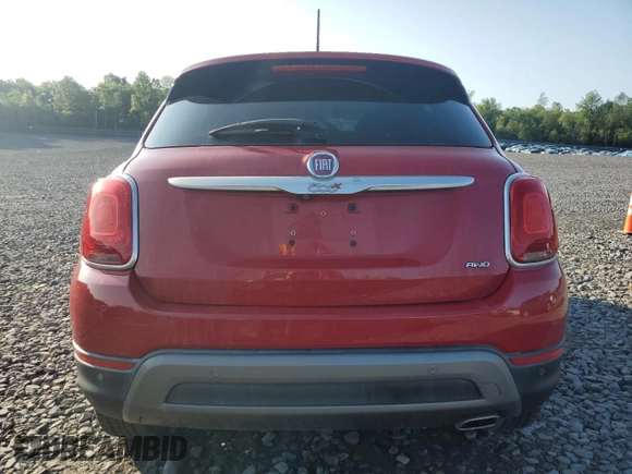 2016 FIAT 500X Trekking with VIN ZFBCFYCT4GP481228, listed as a Copart auction lot 61497485 with 123,614 mi miles and Clean title. Bid and sale history available at DreamBid. Image 6.