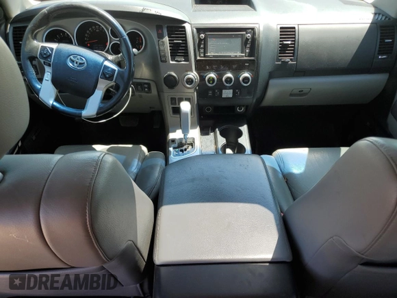 2017 Toyota Sequoia Limited with VIN 5TDKY5G14HS068436, listed as a Copart auction lot 52301095 with 185,489 mi miles and Salvage Title. Bid and sale history available at carsss.com. Image 8.