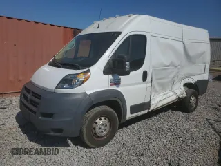 2018 Ram ProMaster Cargo with VIN 3C6TRVCG3JE138883, listed as a Copart auction lot 47883145 with 177,569 mi miles and Salvage Title. Bid and sale history available at DreamBid. Image 1.