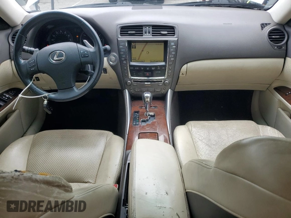 2010 Lexus IS 250 with VIN JTHBF5C20A5125178, listed as a Copart auction lot 55769825 with 190,247 mi miles and Clean title. Bid and sale history available at DreamBid. Image 8.