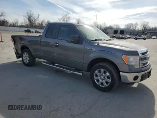 2013 Ford F-150 XL with VIN 1FTEX1CM3DKF59946, listed as a Copart auction lot 50104395 with 130,692 mi miles and Salvage title. Bid and sale history available at DreamBid. Image 4.