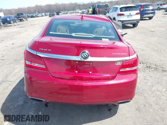 2014 Buick LaCrosse Premium I with VIN 1G4GD5G39EF164900, listed as a IAAI auction lot 41962270 with 1 mi miles. Bid and sale history available at carsss.com. Image 16.