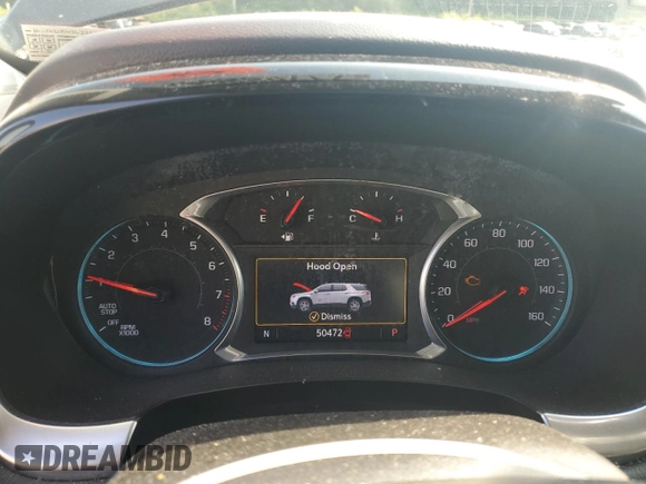 2020 Chevrolet Traverse LT Cloth with VIN 1GNEVGKW1LJ297447, listed as a Copart auction lot 71708264 with 50,472 mi miles and Salvage Title. Bid and sale history available at carsss.com. Image 9.