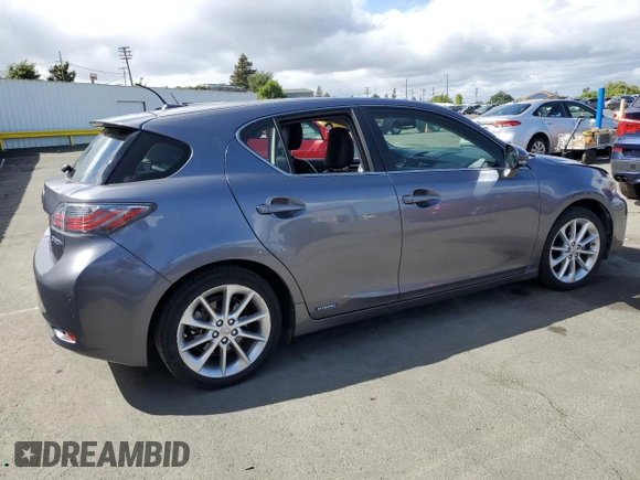 2012 Lexus CT 200h with VIN JTHKD5BH6C2107588, listed as a Copart auction lot 56581015 with 103,735 mi miles and Salvage title. Bid and sale history available at DreamBid. Image 3.