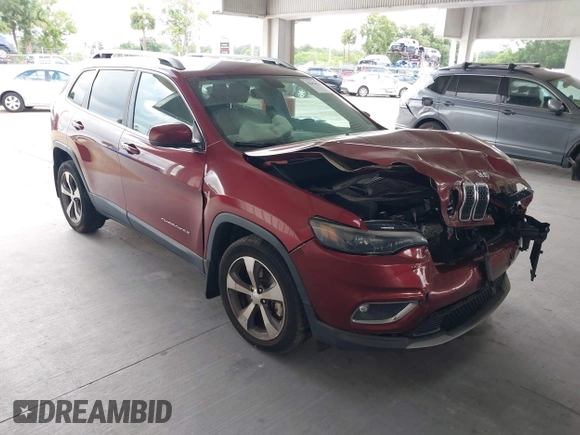 2019 Jeep Cherokee Limited с VIN 1C4PJLDX5KD406663, выставлен на аукционе IAAI как лот 42654588 с пробегом 55 635 миль миль и . История ставок и продаж доступна на DreamBid. Изображение 1.