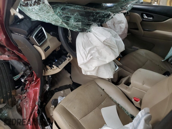 2016 Nissan Rogue SV with VIN KNMAT2MTXGP687680, listed as a Copart auction lot 49692535 with Not Provided miles and Salvage Title. Bid and sale history available at DreamBid. Image 8.