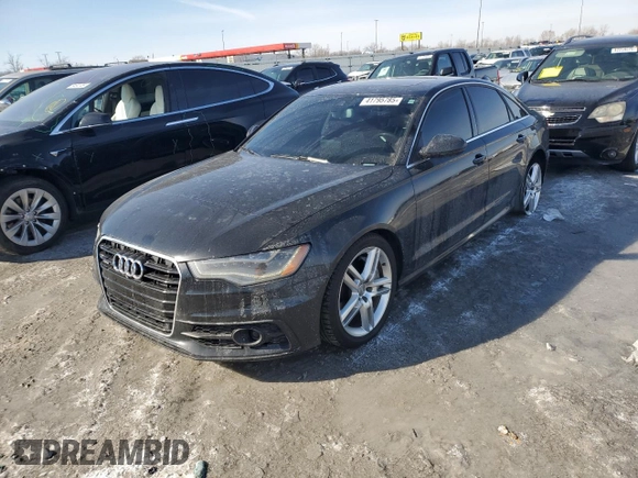 2014 Audi A6 3.0T Prestige with VIN WAUHGAFC1EN050984, listed as a Copart auction lot 41795785 with 127,378 mi miles and Salvage Title. Bid and sale history available at carsss.com. Image 1.
