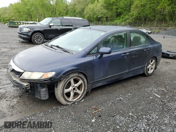 2011 Honda Civic LX with VIN 2HGFA1F59BH538888, listed as a Copart auction lot 55765545 with 168,219 mi miles and Salvage Title. Bid and sale history available at DreamBid. Image 1.