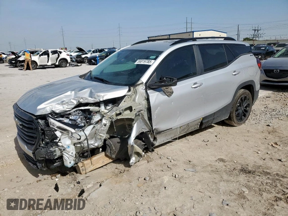 2022 GMC Terrain SLE с VIN 3GKALMEV9NL262444, выставлен на аукционе Copart как лот 56819785 с пробегом 41 298 миль миль и Списание • Salvage title. История ставок и продаж доступна на DreamBid. Изображение 1.