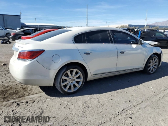 2012 Buick LaCrosse Touring with VIN 1G4GJ5E37CF144492, listed as a Copart auction lot 42339425 with 128,182 mi miles and Salvage title. Bid and sale history available at DreamBid. Image 3.