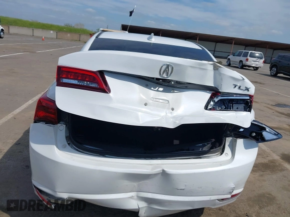 2016 Acura TLX V6 with VIN 19UUB2F30GA003060, listed as a IAAI auction lot 41901259 with 107,547 mi miles. Bid and sale history available at carsss.com. Image 6.