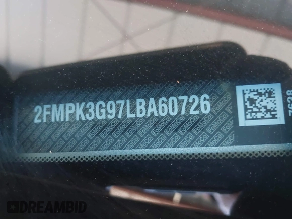 2020 Ford Edge SE z VIN 2FMPK3G97LBA60726, wystawiony jako IAAI lot #41996884 z przebiegiem 62 817 mil mil oraz . Historia ofert i sprzedaży dostępna na DreamBid. Obrazek 9.