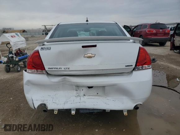 2014 Chevrolet Impala LTZ with VIN 2G1WC5E38E1143767, listed as a Copart auction lot 47768755 with 181,083 mi miles and Salvage Title. Bid and sale history available at DreamBid. Image 6.