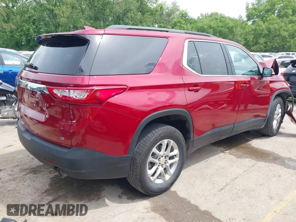 2020 Chevrolet Traverse LT Cloth z VIN 1GNEVGKW6LJ285438, wystawiony jako IAAI lot #42188972 z przebiegiem 53 628 mil mil oraz . Historia ofert i sprzedaży dostępna na DreamBid. Obrazek 4.