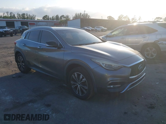 2017 Infiniti QX30 Luxury with VIN SJKCH5CR3HA020551, listed as a IAAI auction lot 41501816 with 78,511 mi miles. Bid and sale history available at carsss.com. Image 1.