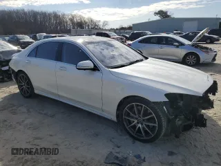 2020 Mercedes-Benz S-Class S 560 with VIN WDDUG8DB3LA524349, listed as a Copart auction lot 44737185 with 55,924 mi miles and Salvage Title. Bid and sale history available at carsss.com. Image 4.
