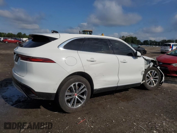 2022 Jaguar F-Pace with VIN SADCK2EX3NA698232, listed as a Copart auction lot 58552985 with 24,413 mi miles and Salvage title. Bid and sale history available at DreamBid. Image 3.