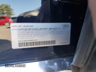 2015 Audi A8 L 4.0T with VIN WAU32AFD5FN022074, listed as a Copart auction lot 44528875 with 127,377 mi miles and Salvage Title. Bid and sale history available at carsss.com. Image 12.