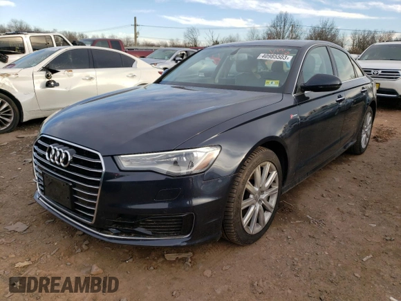 2016 Audi A6 3.0T Premium Plus with VIN WAUFGAFCXGN160524, listed as a Copart auction lot 40985503 with 47,575 mi miles. Bid and sale history available at carsss.com. Image 1.